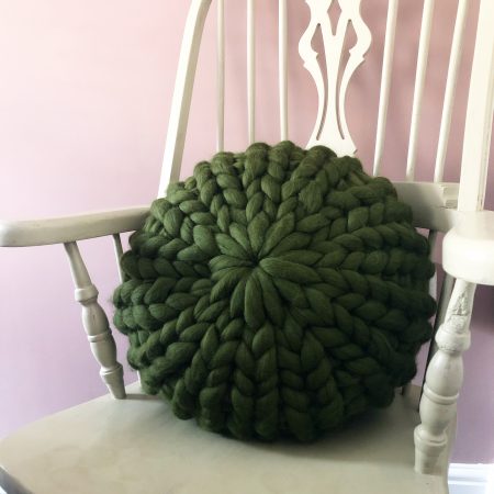 The Chunky Knitted Merino Dandelion Cushion