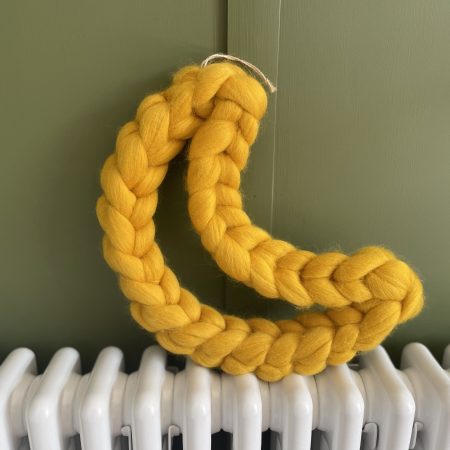 Chunky Knitted Merino Moon Wreath