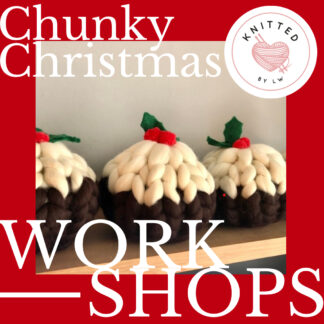 KNITTED BY LW HQ GARDEN STUDIO CHRISTMAS CHUNKY KNIT WORKSHOPS